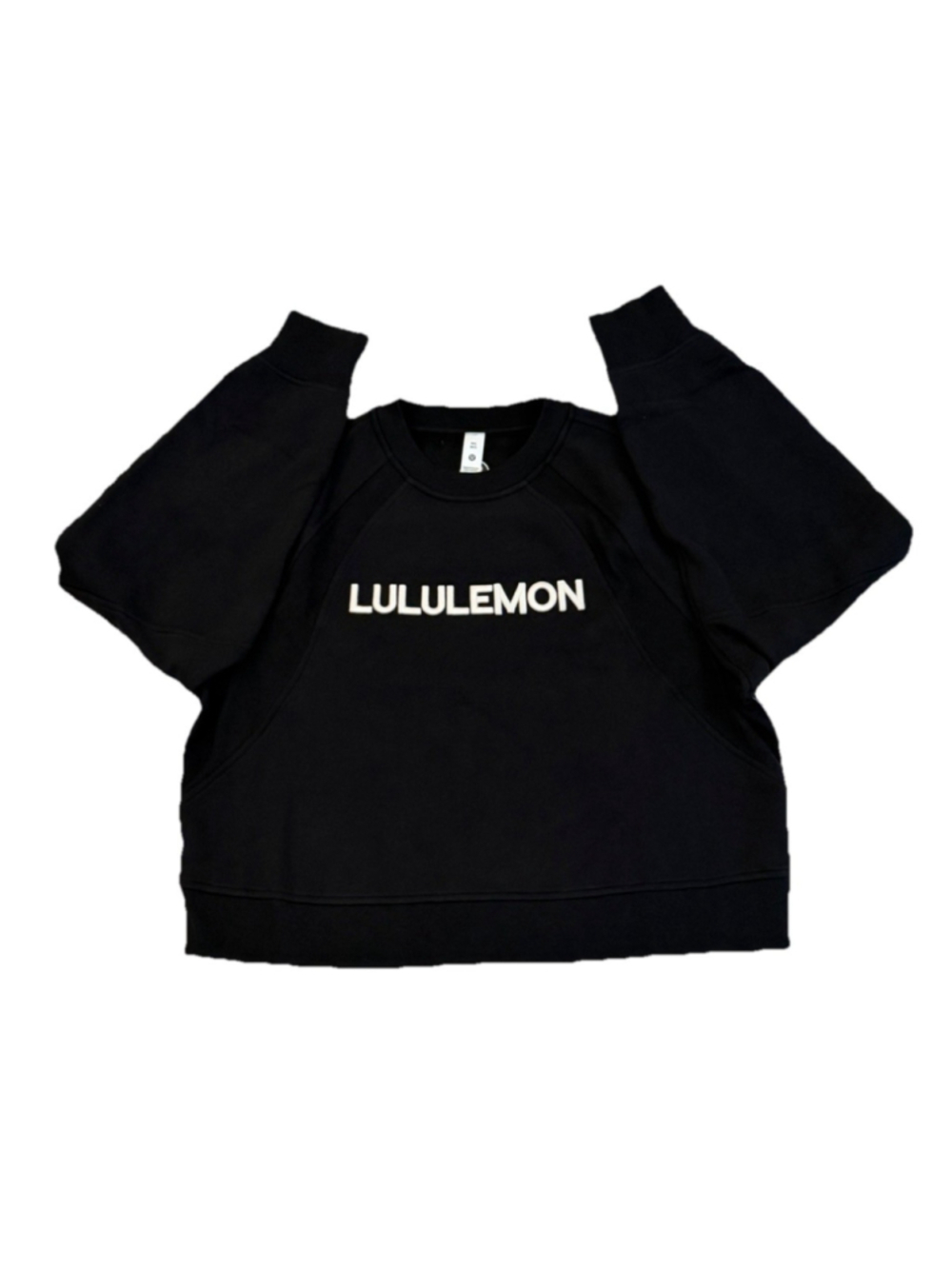LULULEMON SCUBA OVERSIZED PULLOVER BLACK/WHITE SIZE M/L NWT